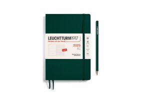 LEUCHTTURM WEEKLY PLANNER 2025 & NB A5 SC 12 MONTHS FOREST GREEN 370754